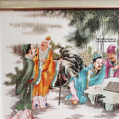 Tranh Sứ Trúc Lâm Thất Hiền